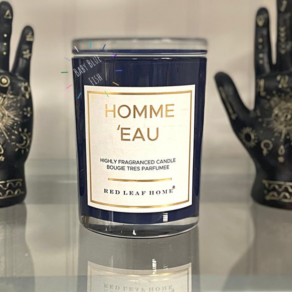 Homme Eau Red Leaf Home Scented Candle - Picture 2 of 3